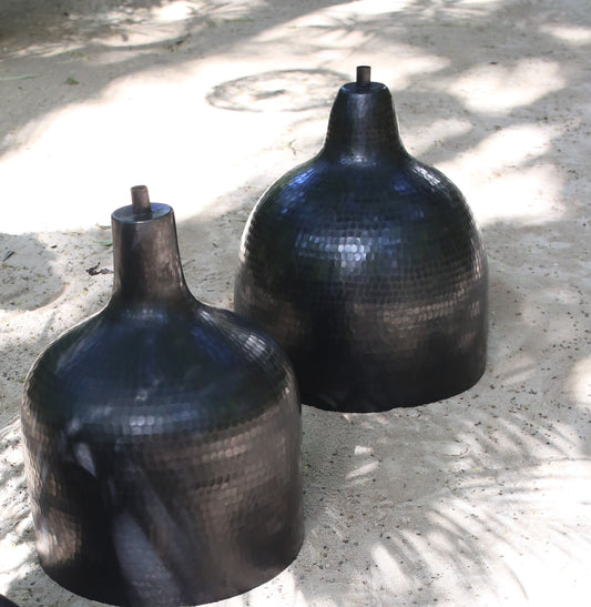 MEDIUM HAND CARVED LAMP